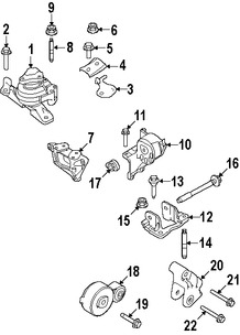 Foto de Montura de Transmisin Automtica Original para Mercury Sable Ford Taurus Ford  Ford Taurus X Lincoln MKS Marca FORD Nmero de Parte 9G1Z6068A