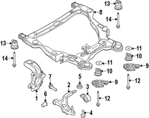 Foto de Buje del Brazo de Control de la Suspensin Original para Lincoln MKS 2013 2014 2015 2016 Marca FORD Nmero de Parte DA5Z3C377A