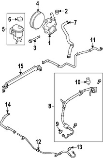 Foto de Deposito Liquido Hidraulico Direccion Asistida Original para Ford  Ford Taurus Ford Taurus X Lincoln MKS Lincoln Punto Mercury Sable Marca FORD Nmero de Parte 8G1Z3E764B