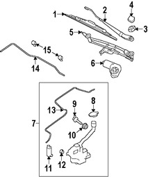 Foto de Motor de Limpiaparabrisas Original para Lincoln MKS Ford Taurus Ford Police Interceptor S Ford Special Service Poli Marca FORD Remanufacturado Nmero de Parte DG1Z17508A