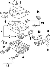 Foto de Interruptor Asiento Elctrico Original para Ford Taurus Ford Police Interceptor S Ford Special Service Poli   Lincoln MKS Marca FORD Nmero de Parte DG1Z14A701AA