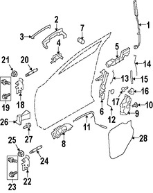 Foto de Freno de puerta Original para Lincoln MKS Ford Taurus Ford Police Interceptor S Ford Special Service Poli Marca FORD Nmero de Parte 8A5Z5423552A