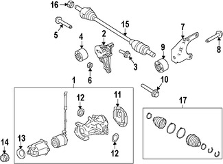 Foto de Juego Bota para Junta Homocinetica Original para Lincoln Ford Marca FORD Nmero de Parte 8G1Z3A331B