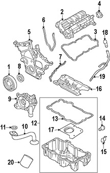 Foto de Tubo de Varilla medidora nivel de Aceite Original para Ford Escape Ford Fusion Mercury Milan Mercury Mariner Lincoln Zephyr Marca FORD Nmero de Parte 3M4Z6754AB