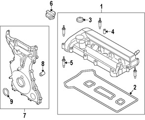 Foto de Cubierta de Correa del Tiempo Original para Lincoln MKZ Ford C-Max Ford Fusion Marca FORD Nmero de Parte DS7Z6019K