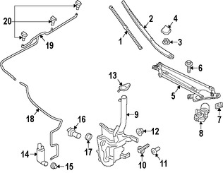 Foto de Perno de cubierta de parachoques Original para Ford  Lincoln Marca FORD Nmero de Parte W701107S303