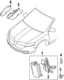 Foto de Modulo de Control de Faro de Xenon Original para Lincoln Punto Lincoln MKS Marca FORD Nmero de Parte DA5Z13K198A