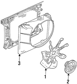 Foto de Embrague del Ventilador Enfriado del Motor Original para Ford Thunderbird Mercury Cougar Marca FORD Nmero de Parte E9SZ8A616A