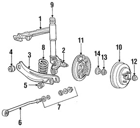 Foto de Buje de Barra de Retencin de Suspensin Original para Ford Escort Ford EXP Ford Tempo Mercury Lynx Mercury Topaz Lincoln Continental Marca FORD Nmero de Parte E5FZ5K897A