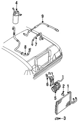 Foto de Acumulador de Aire Acondicionado Original para Ford Tempo Mercury Topaz Marca FORD Nmero de Parte F43Z19C836BA