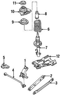 Foto de Muon de Suspensin Original para Ford Contour Mercury Mystique Mercury Cougar Marca FORD Nmero de Parte F5RZ4A013C