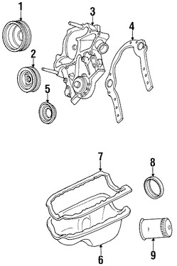 Foto de Polea del cigueal Original para Ford Taurus Ford Tempo Mercury Sable Mercury Topaz Marca FORD Nmero de Parte FODZ6A312A