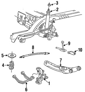 Foto de Brazo de Control de suspensin Original para Ford Taurus Mercury Sable Marca FORD Nmero de Parte 1F1Z5A649LW