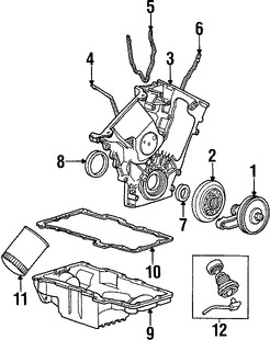 Foto de Balanceador Armnico Original para Ford Taurus Mercury Sable Marca FORD Nmero de Parte XF1Z6316AA