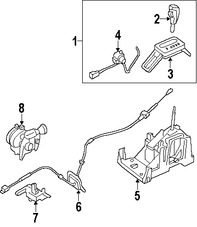 Foto de Cable de Cambio Transmisin Original para Mercury Montego 2005 2006 2007 Ford Five Hundred 2005 2006 2007 Marca FORD Nmero de Parte 6F9Z7E395B