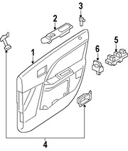 Foto de Switch de Bloqueo de la Perta Original para Ford Taurus Ford Taurus X Ford Five Hundred Ford Freestyle Mercury Montego Mercury Sable Marca FORD Nmero de Parte 5F9Z14028AAB