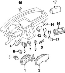 Foto de Interruptor Liberador de Bal Original para Ford Five Hundred Ford Taurus Mercury Sable Mercury Montego Marca FORD Nmero de Parte 7G1Z54432A38AA