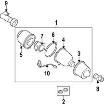 Foto de Conector del Sensor de Flujo de la masa de Aire Original para Ford F-150 2005 2006 2007 2008 Marca FORD Nmero de Parte 6L3Z12A690AA