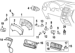 Foto de Interruptor de faro Original para Ford F-150 2006 2007 2008 Lincoln Mark LT 2006 2007 2008 Marca FORD Nmero de Parte 7L3Z11654DD