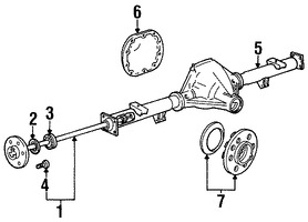 Foto de Eje Propulsor Original para Ford F-150 Lincoln Mark LT Marca FORD Nmero de Parte 7L3Z4234A