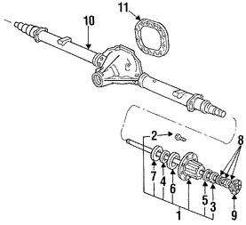 Foto de Tuerca de Eje Original para Ford Marca FORD Nmero de Parte 8C3Z1A124A