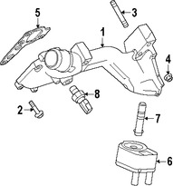 Foto de Adaptador del Filtro de aceite del Motor Original para Ford E-150 Ford E-250 Ford E-350 Super Duty Marca FORD Nmero de Parte 7C2Z6881B