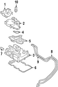 Foto de Tubo Enfriamiento de Aceite del Motor Original para Ford E-350 Super Duty 2008 2009 2010 Marca FORD Nmero de Parte 5C2Z6718AA