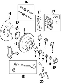 Foto de Kit de Tornillos de Caliper Original para Ford E-150 Ford E-250 Ford E-350 Super Duty Marca FORD Nmero de Parte 8C2Z2C150C