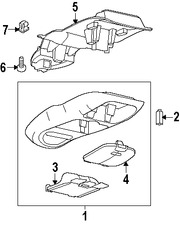 Foto de Consola Central Original para Ford E-150 2008 Ford E-250 2008 Ford E-350 Super Duty 2008 Marca FORD Nmero de Parte 3C2Z16519A70AAA