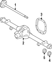 Foto de Eje Propulsor Original para Ford E-350 Super Duty Ford E-150 Marca FORD Nmero de Parte F8UZ4234AB