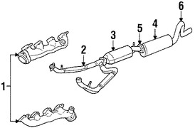 Foto de Tubo del escape Original para Ford Marca FORD Nmero de Parte XC2Z5A212GA