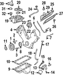 Foto de Ojal Cubierta de Vlvula Original para Ford Expedition 2003 2004 Marca FORD Nmero de Parte 2C2Z6C518AA