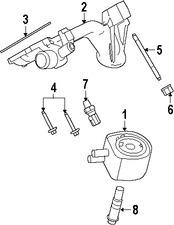 Foto de Adaptador del Filtro de aceite del Motor Original para Ford F-250 Super Duty Ford F-350 Super Duty Marca FORD Nmero de Parte 7C3Z6881H