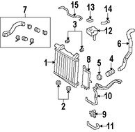 Foto de Enfriador en Lnea Original para Ford F-250 Super Duty Ford F-350 Super Duty Marca FORD Nmero de Parte 7C3Z6K775C