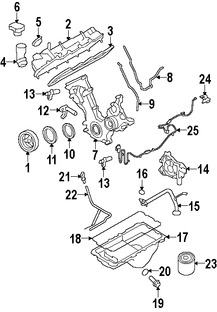 Foto de Empacadura de manguera de Llenado de Aceite Original para Ford F-250 Super Duty Ford F-350 Super Duty Marca FORD Nmero de Parte 3L3Z6C535AA