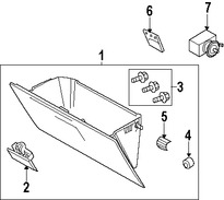 Foto de Guantera Original para Ford F-250 Super Duty Ford F-350 Super Duty Marca FORD Nmero de Parte 8C3Z2506024AC