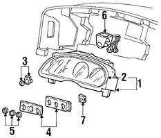 Foto de Interruptor para deshabilitar Air Bag lado Pasajero Original para Ford F-250 Super Duty Ford F-350 Super Duty Ford Excursion Ford Thunderbird Marca FORD Parte #F81Z14B268AA