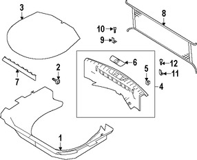 Foto de Tornillo de Claxon / Bocina Original para Ford Explorer Ford Taurus X Marca FORD Nmero de Parte W505254S439