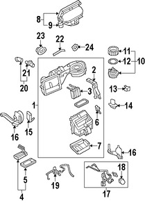 Foto de Sello de Nucleo de Calefaccin Original para Ford Explorer Sport Trac 2007 2008 2009 2010 Marca FORD Nmero de Parte 9L2Z19B588A