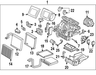 Foto de Carcasa del motor del ventilador HVAC Original para Ford Escape Ford Focus Ford C-Max Lincoln Marca FORD Nmero de Parte CV6Z18A484A