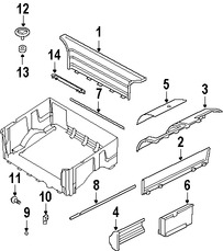 Foto de Carcasa del tomacorriente para accesorios 12 volti Original para Ford Mercury Lincoln Marca FORD Nmero de Parte YF1Z15K040AA