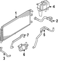 Foto de Enfriador Invertidor Original para Ford Escape Mercury Mariner Marca FORD Nmero de Parte 6M6Z8005B