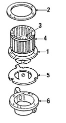 Foto de Conuunto de Motor de Ventilador Original para Mercury Mariner 2005 2006 2007 Ford Escape 2005 2006 2007 Marca FORD Nmero de Parte 5L8Z19805AA