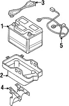 Foto de Bandeja de la batera Original para Ford Escape Mercury Mariner Marca FORD Nmero de Parte YL8Z10732AA