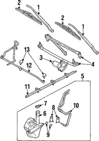 Foto de Depsito del lquido de limpia parabrisa Original para Ford Escape Mercury Mariner Marca FORD Nmero de Parte YL8Z17618AA