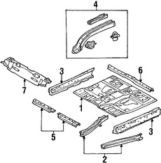 Foto de Bandeja de Piso Original para Mercury Mariner 2005 2006 2007 Ford Escape 2005 2006 2007 Marca FORD Nmero de Parte 5L8Z7811135AA