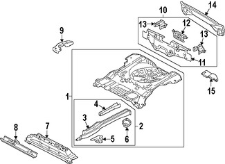 Foto de Bandeja de Piso Original para Mercury Mariner Ford Escape Marca FORD Nmero de Parte AL8Z7811215A