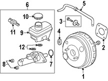 Foto de Empacadura de Booster Frenos de Potencia Original para Mercury Mariner Ford Escape Marca FORD Nmero de Parte YL8Z2B485AA