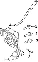 Foto de Elevador de Llanta de Repuesto Original para Ford Escape Mercury Mariner Marca FORD Nmero de Parte 9L8Z1A131B