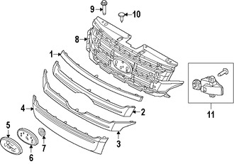 Foto de Molde de rejilla Original para Ford Edge 2011 2012 2013 2014 Marca FORD Nmero de Parte BT4Z8200D